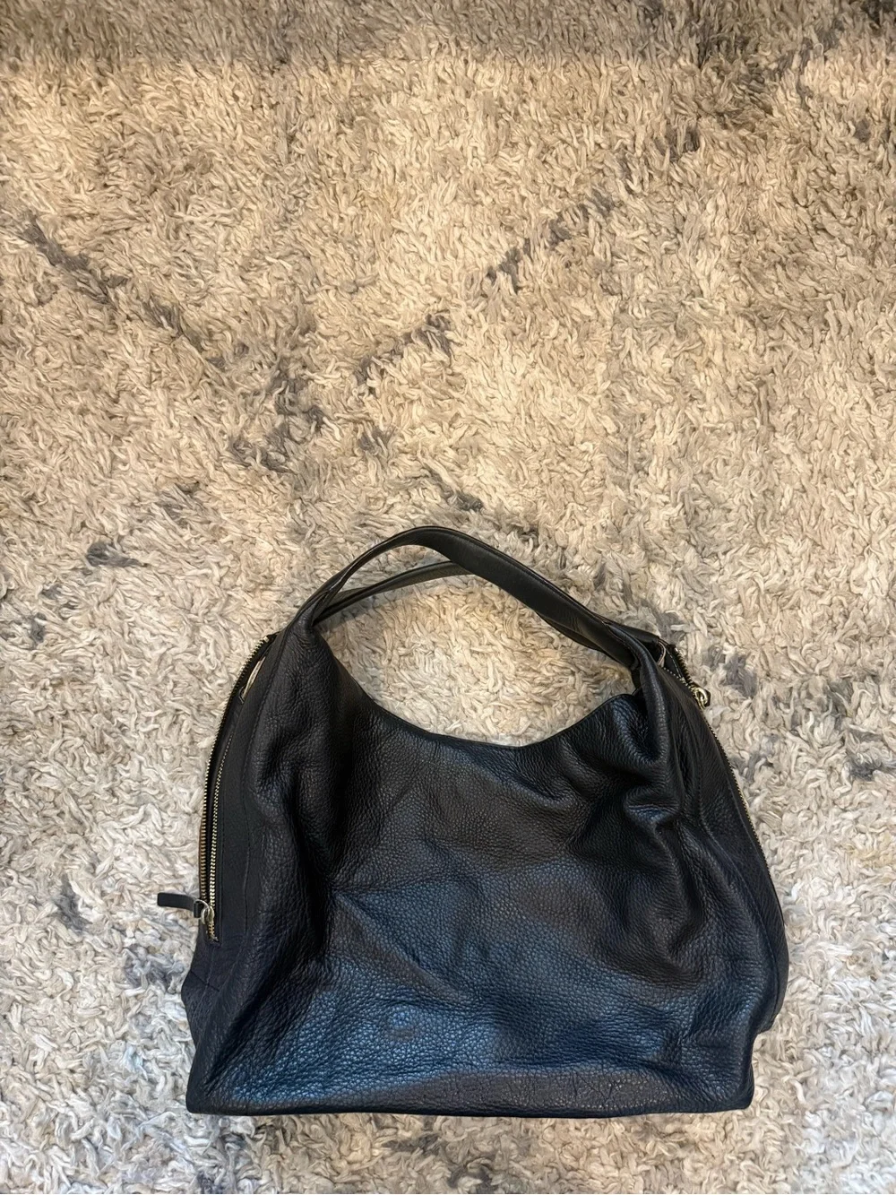 Kate Spade Slouchy Black Leather Hobo Bag